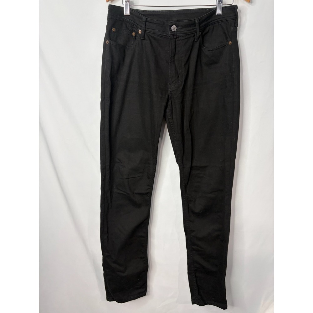 Acne Studios Bla Konst South Stay Black Slim Tapered Jeans Made in Italy 33x32